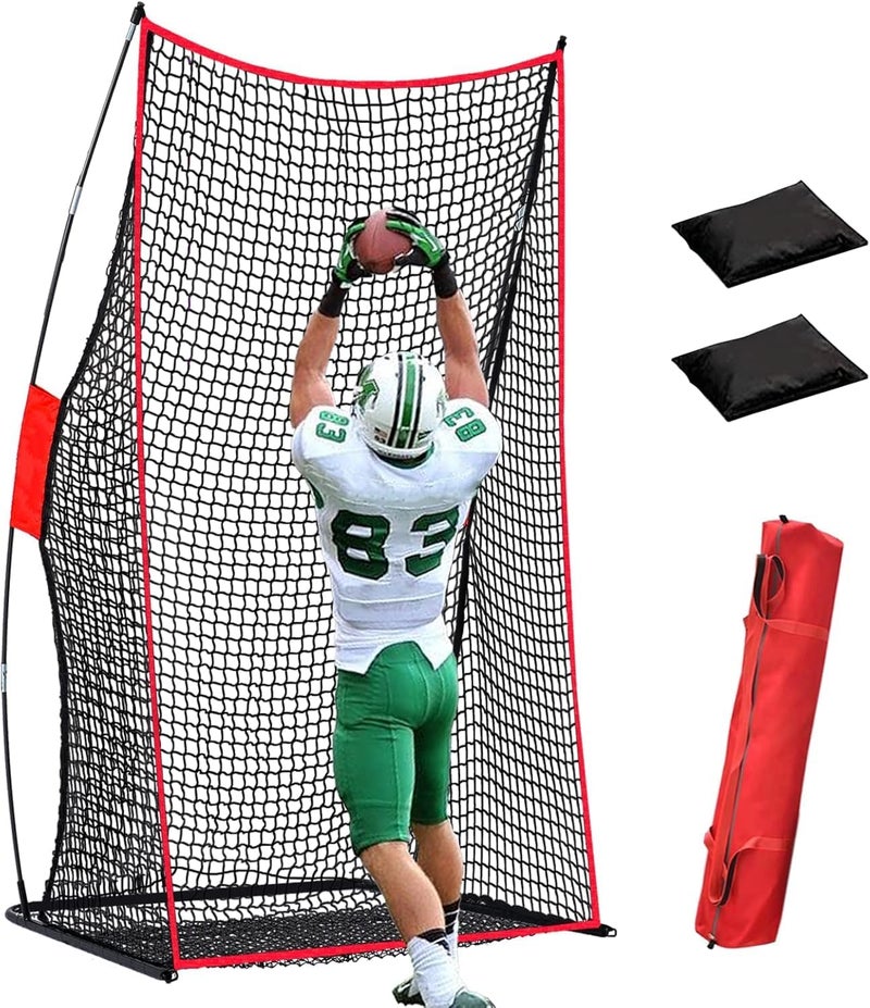 Sharellon Football Kicking Net - Heavy Duty Portable Kicking Goal Cage with Bag - 4x7FT Professional Trainer for Coaches Youth Indoor & Outdoor Games - Image 1